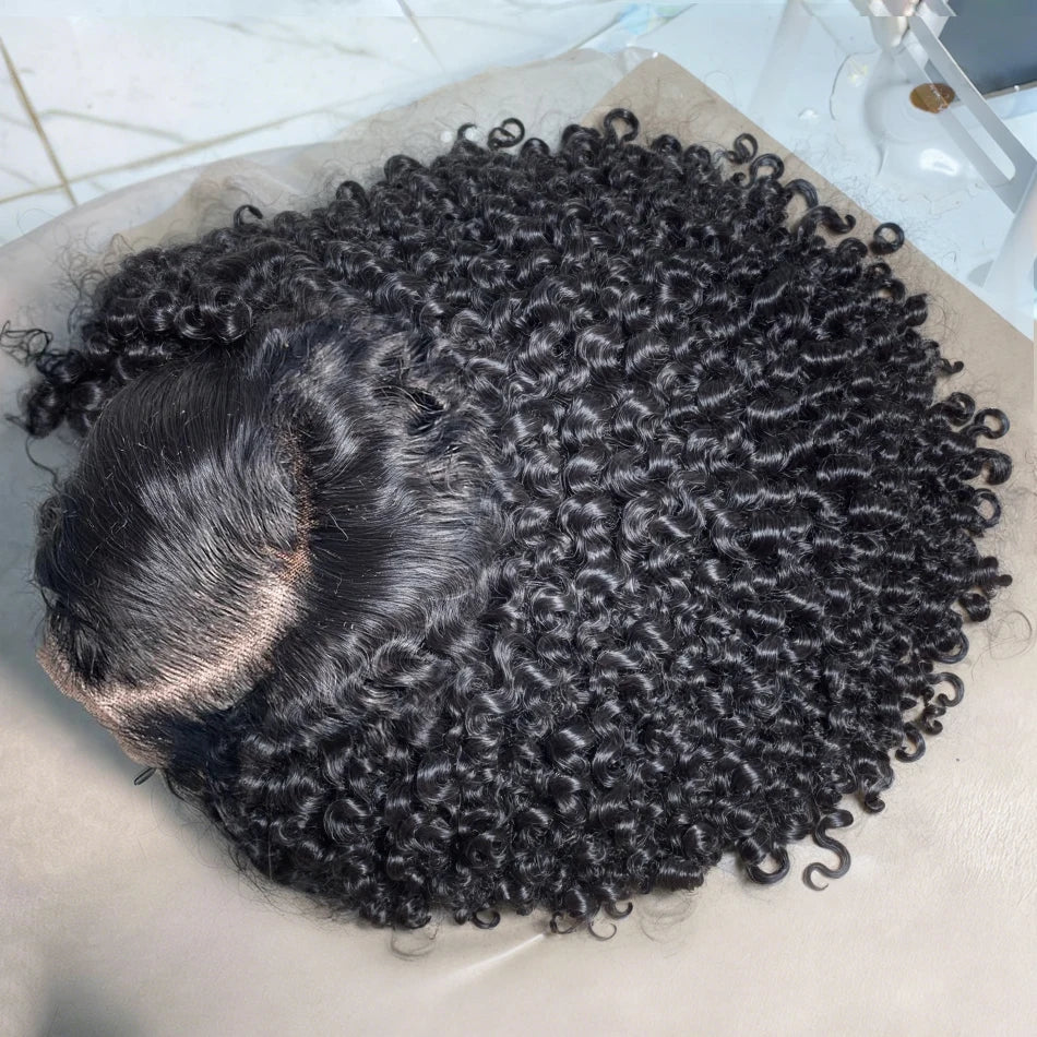 Short Bob Wig Water Wave Curly Human Hair Wig For Women Nature Black Deep Wave 13x6 Hd Lace Frontal Wigs Preplucked