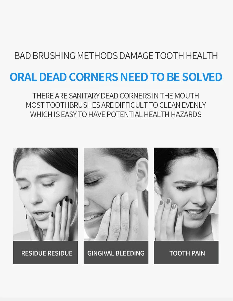 Sonic Electric Toothbrush for Men and Women Adult Household Non Rechargeable Soft Hair IPX6 Waterproof