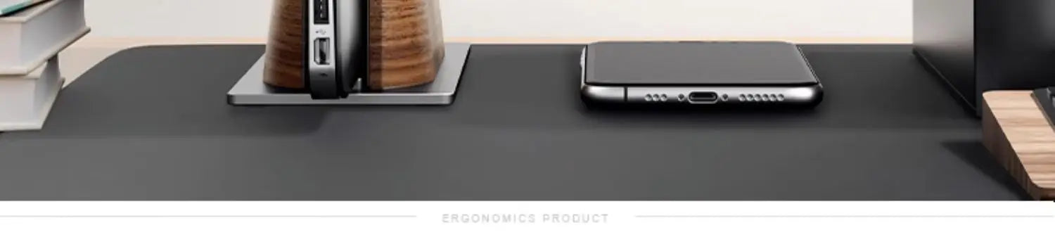 Vertical Laptop Stand Slot Walnut Wooden Laptop Holder Vertical for Desk Width Adjustable Dock with Non-slip Mat for MacBook