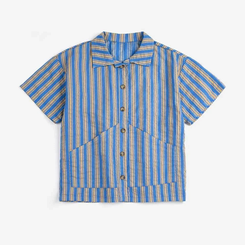 Children's Shirts Shorts 2026 Summer New Arrivals Cartoon Fashion Cute Boys' Polo Shirt Cotton Printed Sweet Girls' Short-Sleeve