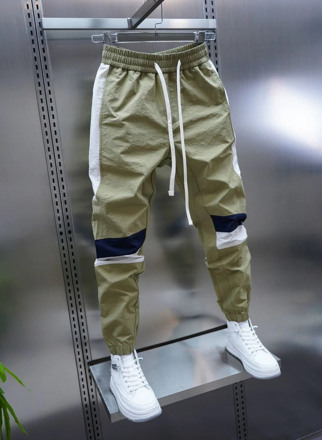 Splicing Color Summer Thin Slim Fit Men's Casual Harem Pants Classic Fashion Clothing Aesthetic Designer Original Male Trousers