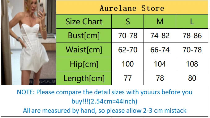 Fashion Women Strapless Backless Dress Off-shoulder Corset Bustier Party Club Dresses 2025 Chic Lady Waist Cinching Evening Gown