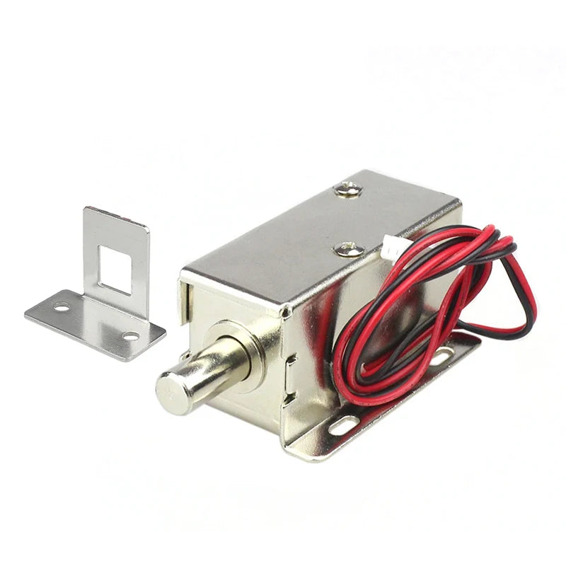Small Electric Bolt Lock DC12V Magnetic Lock Access Control Electronic Lock Concealed Cabinet Lock Normally Closed Electric Lock