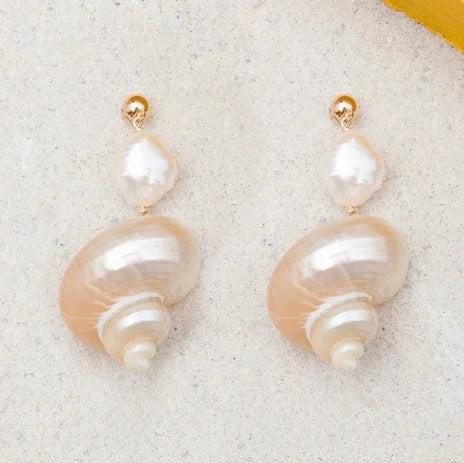 New Trendy Jewelry Summer Earrings For Women Sea World Shell Star Pendant Hoop Earrings Set Birthday Gift For Mother Kids