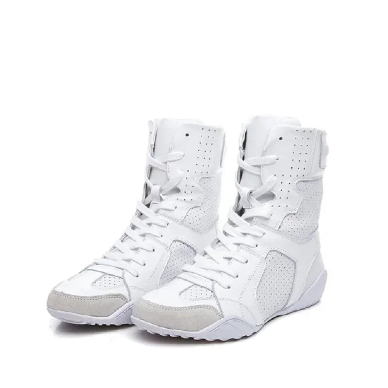 Women Genuine Leather White High Top Sneakers Spring Summer Women Casual Shoes Fashion Breathable Solid Color Flat with Shoes