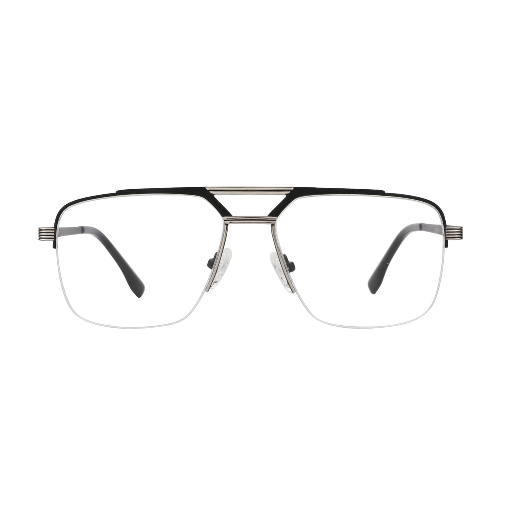 ZENOTTIC (XL Size) 2025 New Arrivals Half-frame Aviator Prescription Eyeglasses Anti Blue Ray Photochromic Optical Glasses