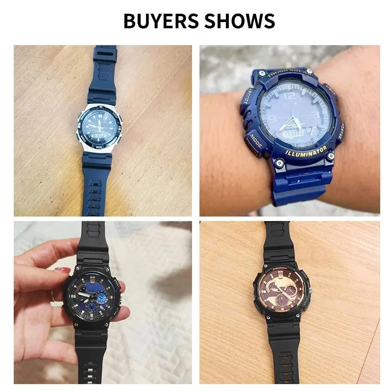 Silicone Watchband for Casio AQ-S810w 800 W-735H TRT-110H AEQ-110w AE-1000W W-735H SGW-300H MRW-200H F-180WH Watch strap