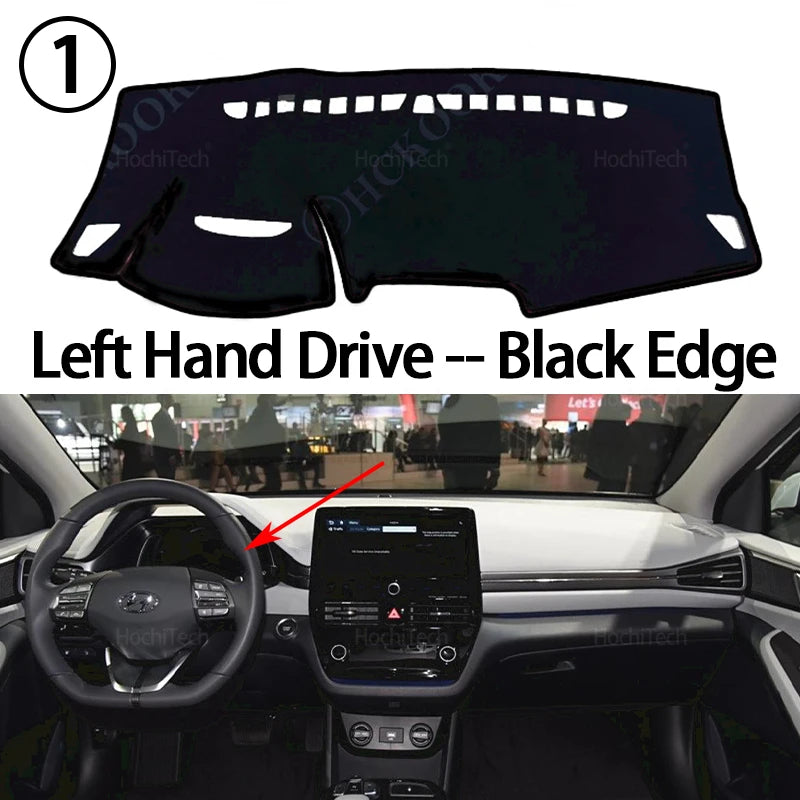 Dashboard Cover For Hyundai Ioniq Electric EV Hybrid PHEV 2020 2021 2022 Sun Shade Mat Avoid Light Pads Case Carpets Protection