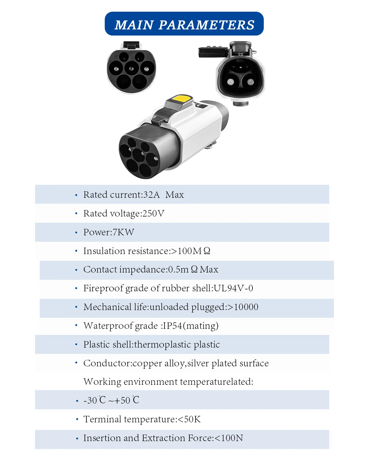 For Tesla charging station Tesl a to GBT Electric Car 250V EV Charger 32A 7KW NACS To GBT With Anti-theft lock Adapter BYD