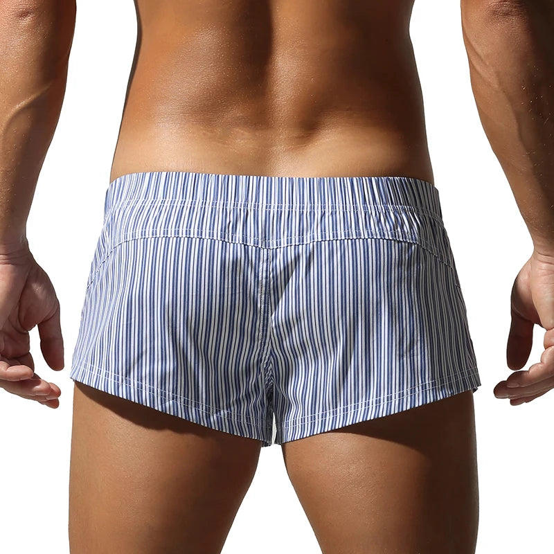 2026 Tauwell Men's Striped Boxer Shorts Soft Breathable Loose Fit Casual Comfortable Underwear S-XXL New Arrivals