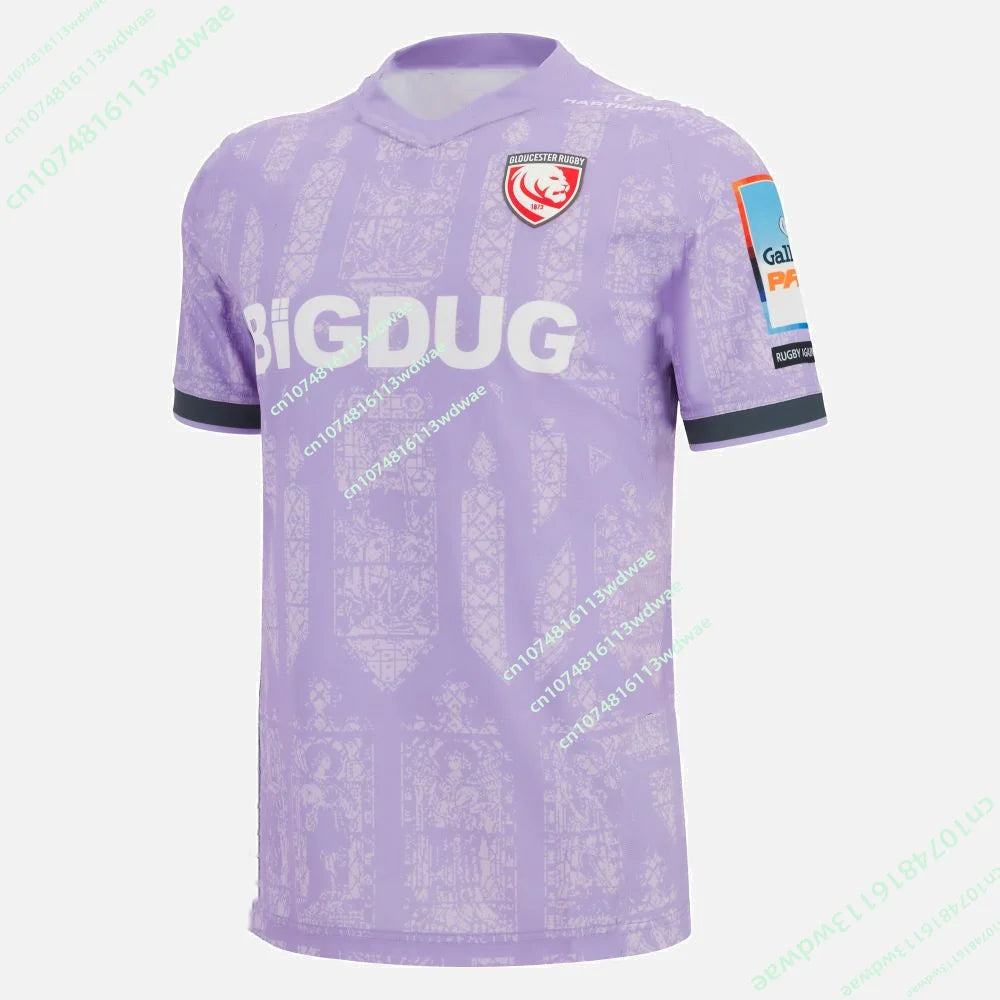 2026 New Arrivals England Gloucester  Rugby Sports Jersey Men's UK Rugby Home Quick drying Training Kids Training Fans T-shirts