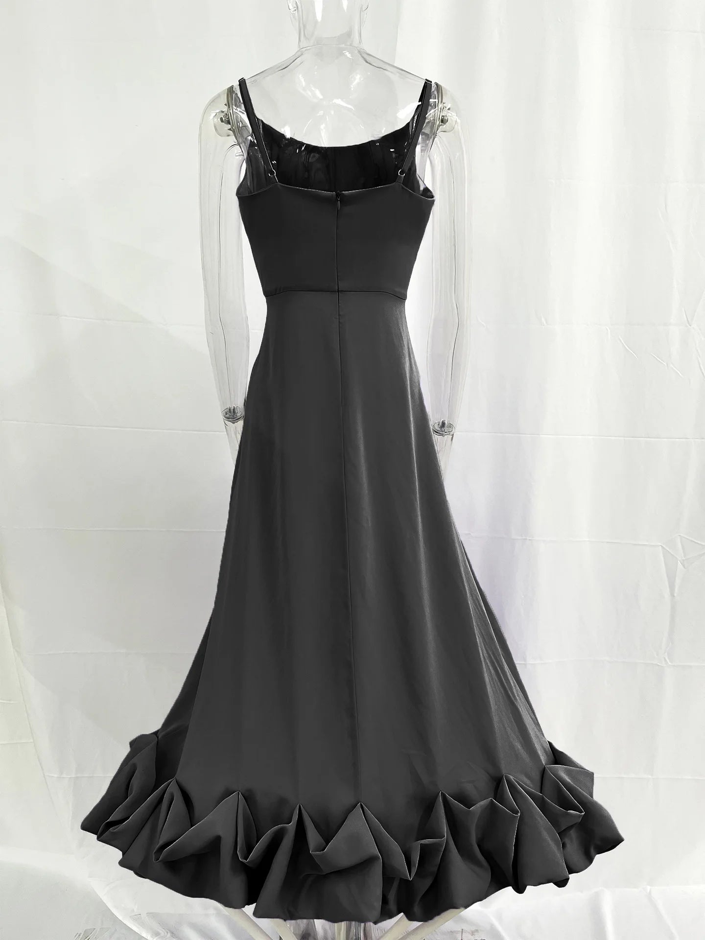 Putao Prom Dresses Fashion Square Empire Summer Party Dress Tea Length Sleeveless Chiffon Ruched Formal Evening Gowns платье жен