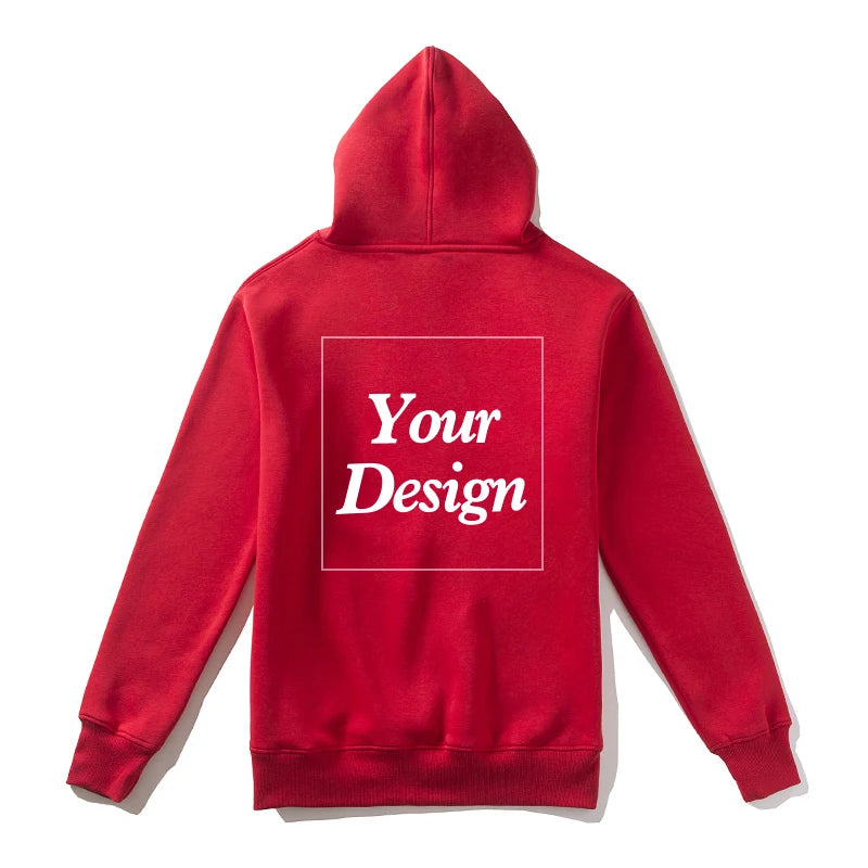 Top Quality Custom Cotton Zipper Hoodie Print Photo Text Brand Logo Men Womens Thick Fleece Autumn Winter Warm Sweatshirt 350gsm