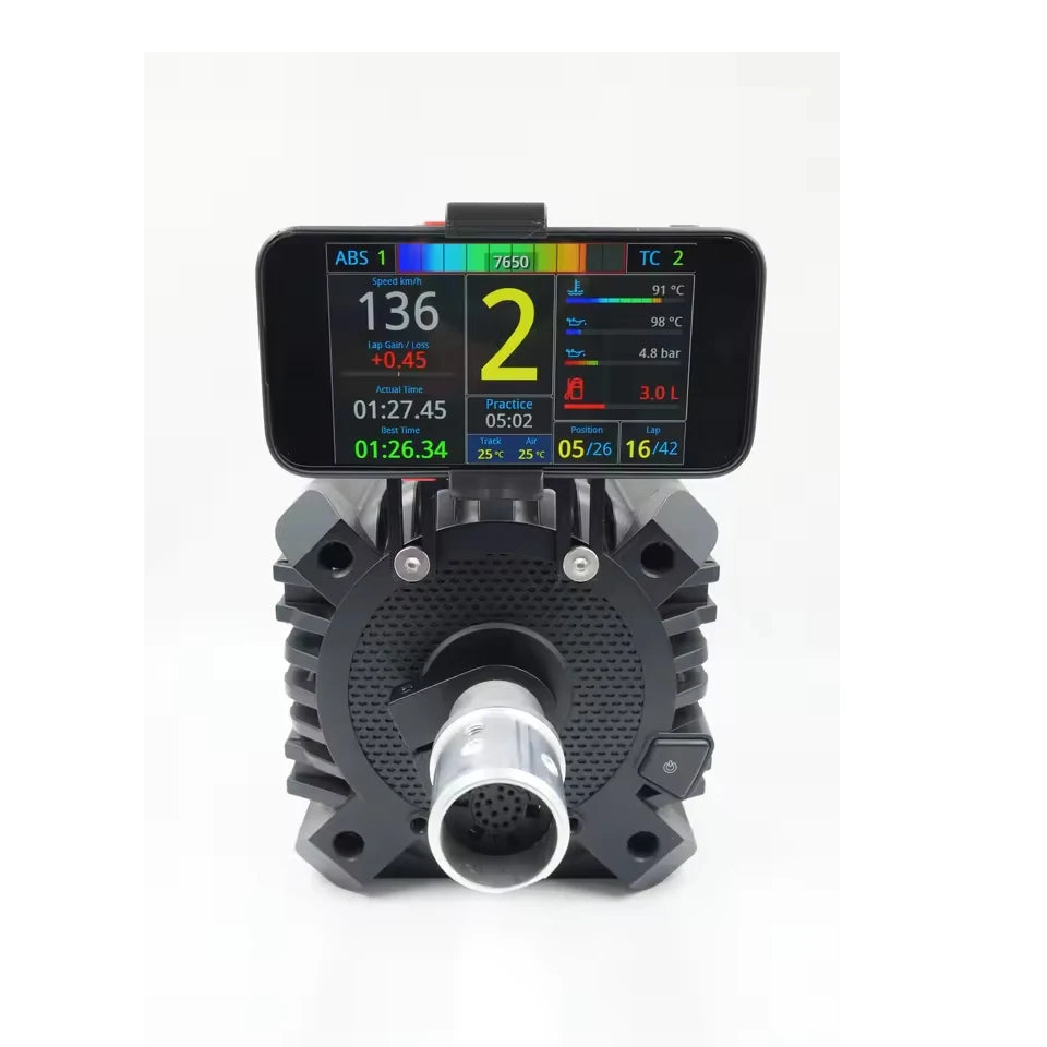 Adjustable Phone Holder Mount Stand Compatible with MOZA R5 R3 R9 R12 SIMAGIC For FANATEC Base - Easy Install