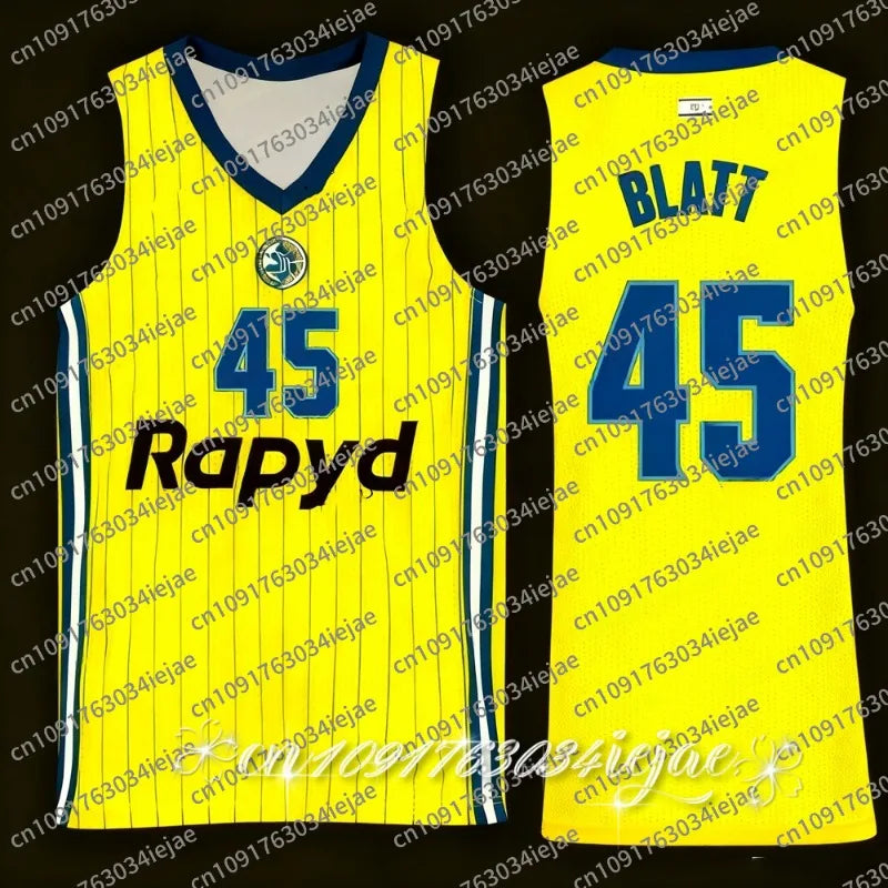 25/26 New Arrivals Lsraeli Adult Men's Basketball Vest Maccabi Tel Aviv Basketball Jersey Kids Basketball Training Uniform
