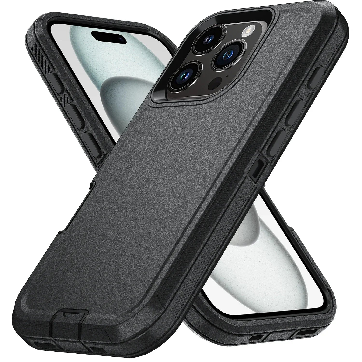 Rugged Ott Armor Shockproof Defender Phone Case for Iphone 17 16 15 14 13 12 11 Pro Max 16E Hard Drop Proof Back Cover Funda
