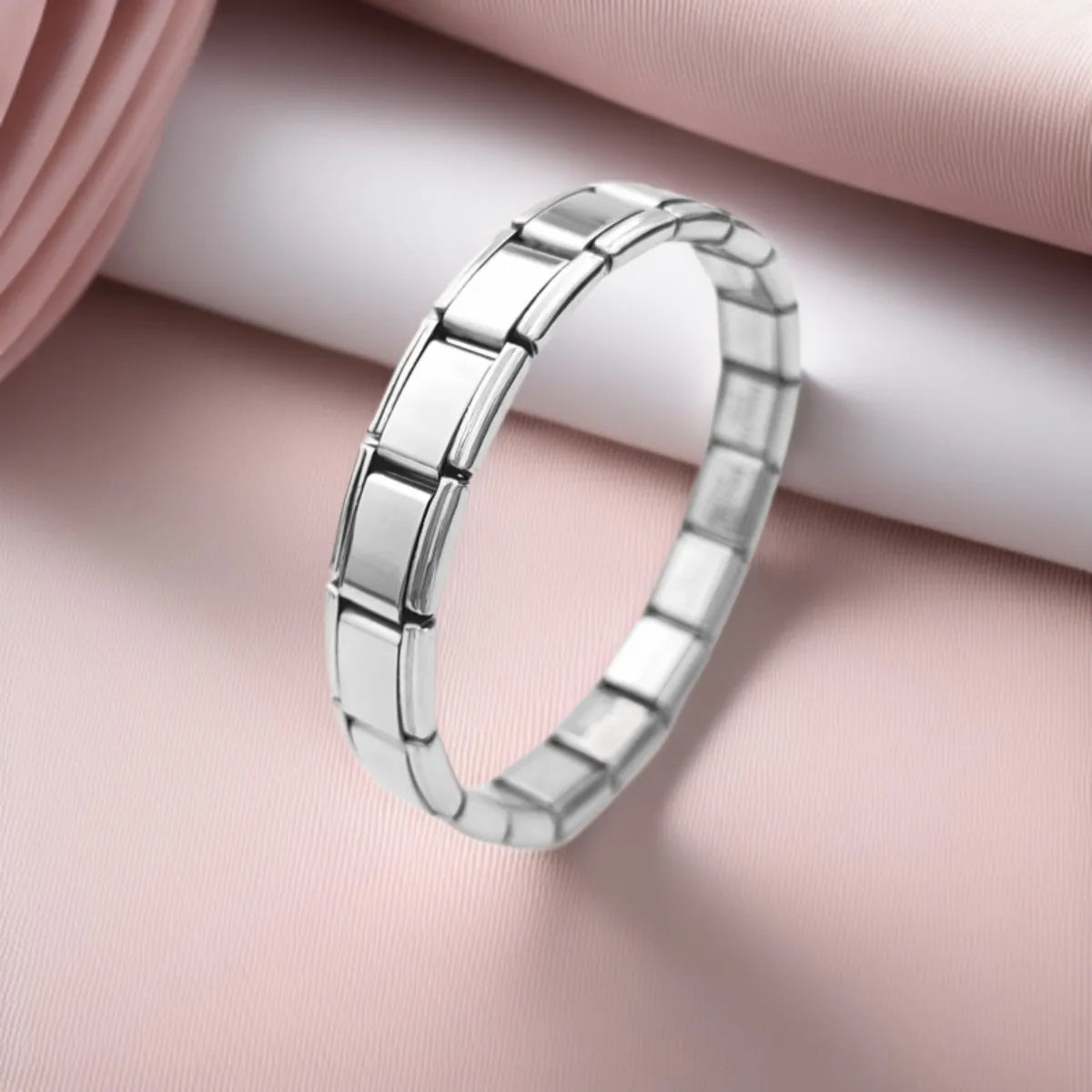 9 mm Wide Stainless Steel Bracelets Simple Trendy Style Daily Wear Silver-Color Charm Bracelet For Women On Party Unisex Style