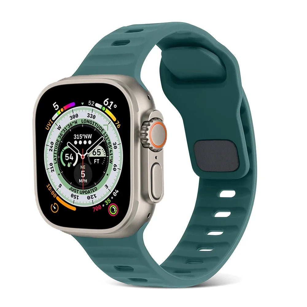 soft Silicone Strap for Apple Watch Ultra/2/3 49mm Serise 11 10 9 8 7 45mm 41mm 46mm 42mm Bracelet iWatch 6 5 4 3 Se/3 44mm 40mm