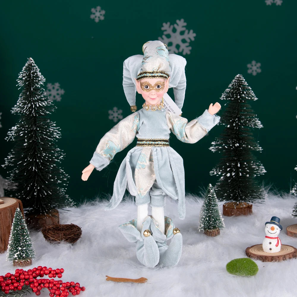 New Arrivals Christmas Decor Handmade New Year Decor Hanging Sitting Elf Plush Doll Christmas Tree Hanging Ornament Xmas Gift