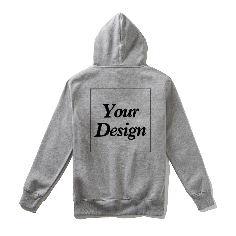 Top Quality Custom Cotton Zipper Hoodie Print Photo Text Brand Logo Men Womens Thick Fleece Autumn Winter Warm Sweatshirt 350gsm