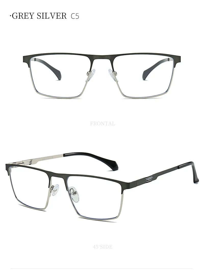 JMISUS 2025 New Arrivals Square Prescription Glasses Men Business Progressive Eyewear Plastic steel Custom Optical Eyeglasses