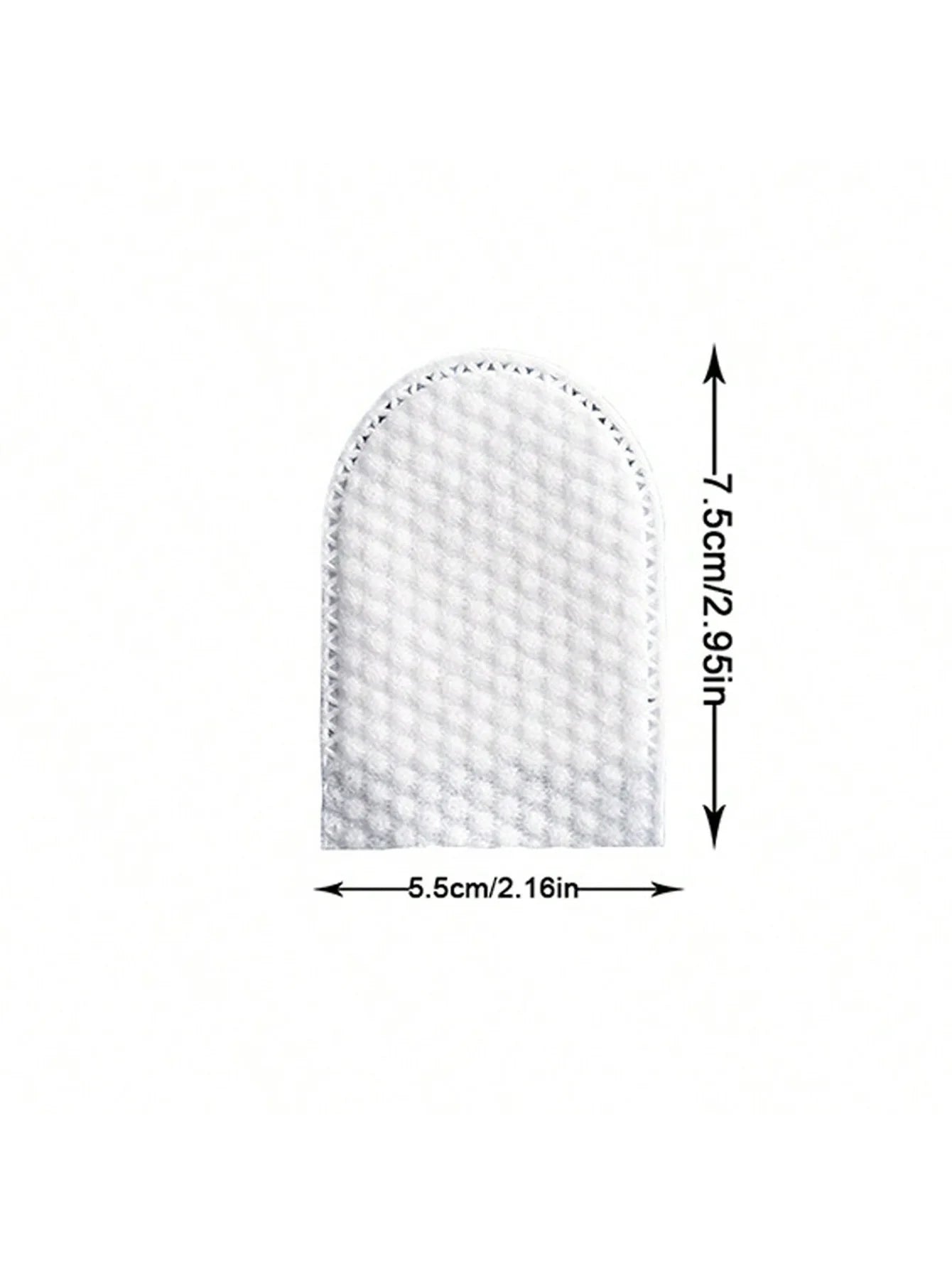 30Pcs/50Pcs/100Pcs Disposable Finger Cot-Style Makeup Remover Pads, U-Shaped Non-Woven Fabric, Double-Sided Pocket-Style, Soft and Lint-Free, Effective Makeup Removal