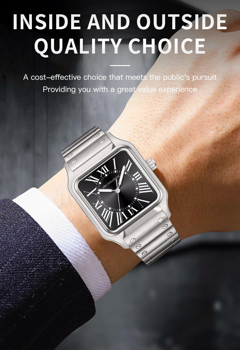 New Arrivals Specht & Söhne Mens Watches Stainless Steel Sapphire Crystal Classic VH31 Quartz Watch Relogio Masculino Waterproof
