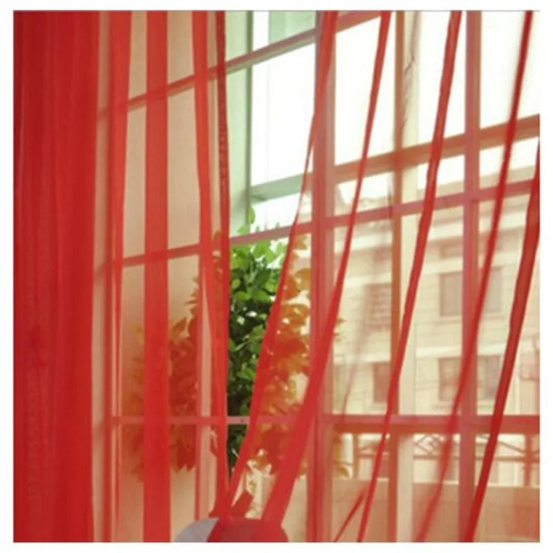 1Pc Modern Tulip Window Screen Living Room Bedroom Door Kitchen Drape Curtain Home Decoration Supplies 2030