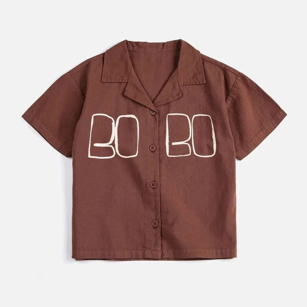 Children's Shirts Shorts 2026 Summer New Arrivals Cartoon Fashion Cute Boys' Polo Shirt Cotton Printed Sweet Girls' Short-Sleeve