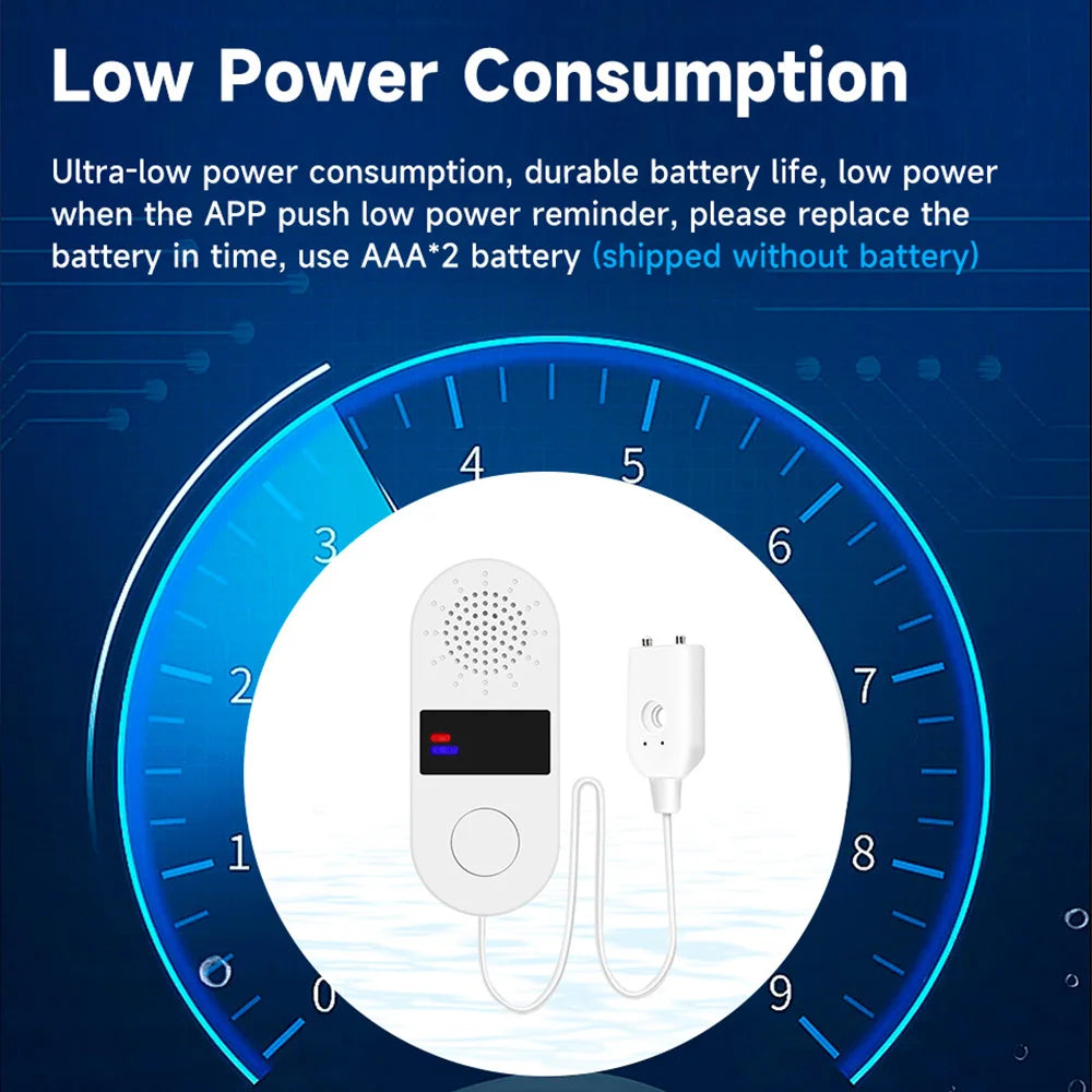 Tuya Wifi Water Leak Detector with Sound and Light Alarm 130dB Tuya Water Leak ZigBee Smart Home Water Alarm Sensor App Control