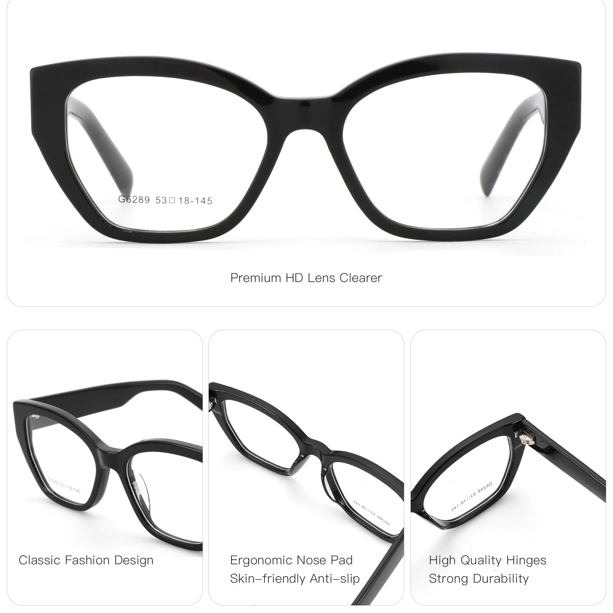 ZENOTTIC (S Size) New Arrivals Square Prescription Eyeglasses Handmade Acetate Butterfly Optical Glasses for Women
