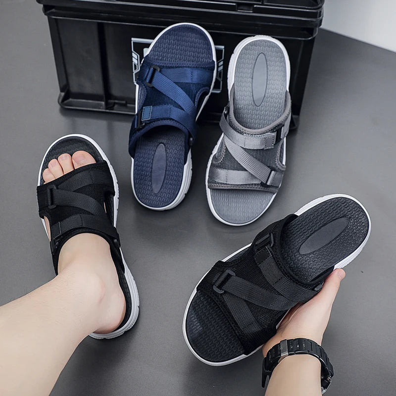 High Quality Summer Men's Slippers Outdoor Indoor Sandals Concise Comfortable Slide Men Casuals Shoes Non-slip Home Men Slippers