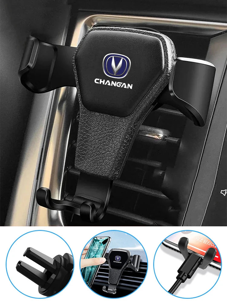 Gravity Auto Phone Holder Car Air Vent Clip Cell Phone Stand Support For Changan X7 UNI-T CS35 CX70 CS85 CS55 CS75 CS15 F70 CS95