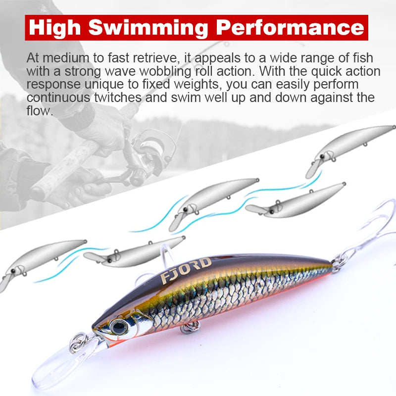 FJORD 37g 29g 17g Fishing Lures 3D Printing Limited Edition Color Sea Hard Baits Minnow Lures new arrivals 2025Baits Items
