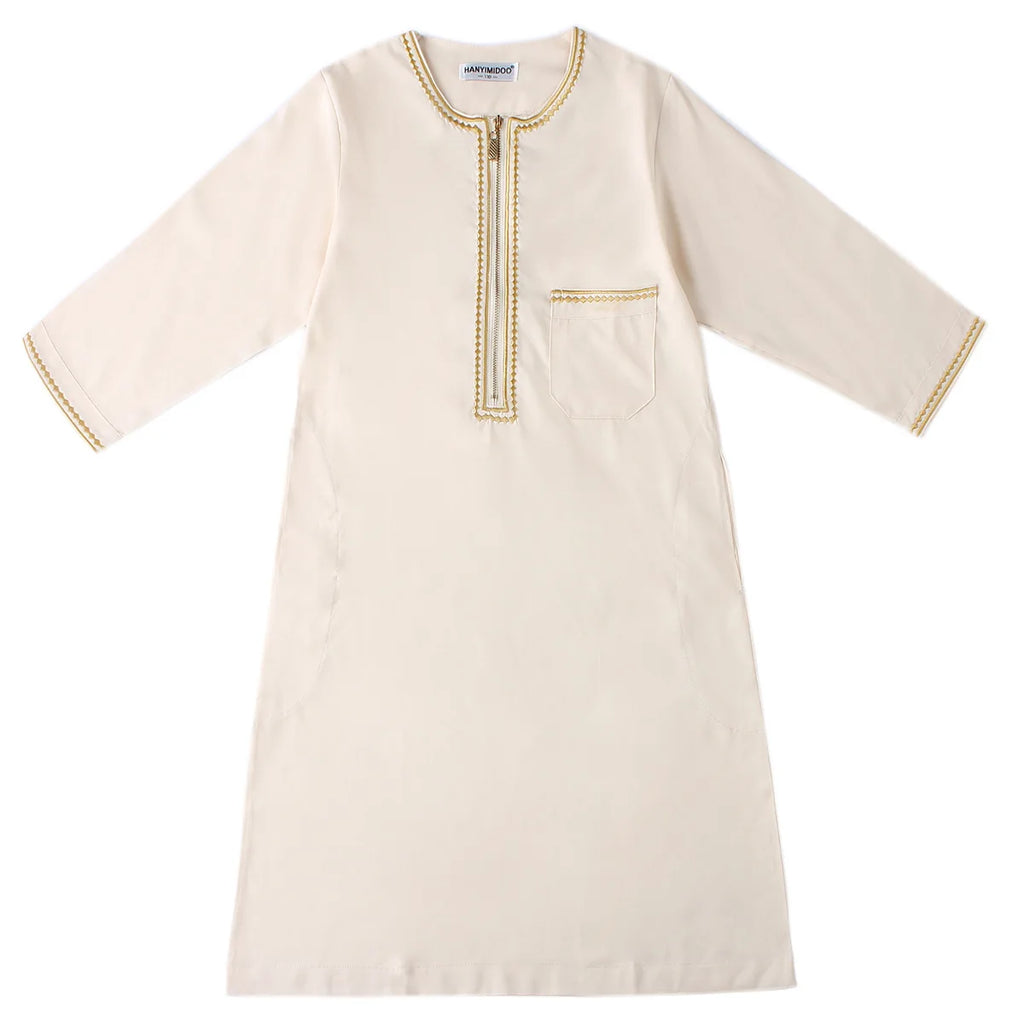Child Dubai 2024 Luxury Kids Boys Men's Muslim Clothing Caftan Robes Islamic Ramadan Clothes Arab Man Abaya Pakistan Turkish