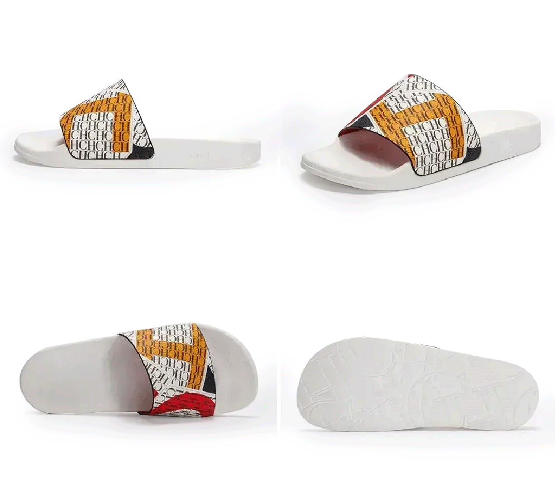 CH Women's Slippers Trendy Style Letter Print Design High Quality Beach Slippers Can Be Worn Out Premium Fashion Women's Casual