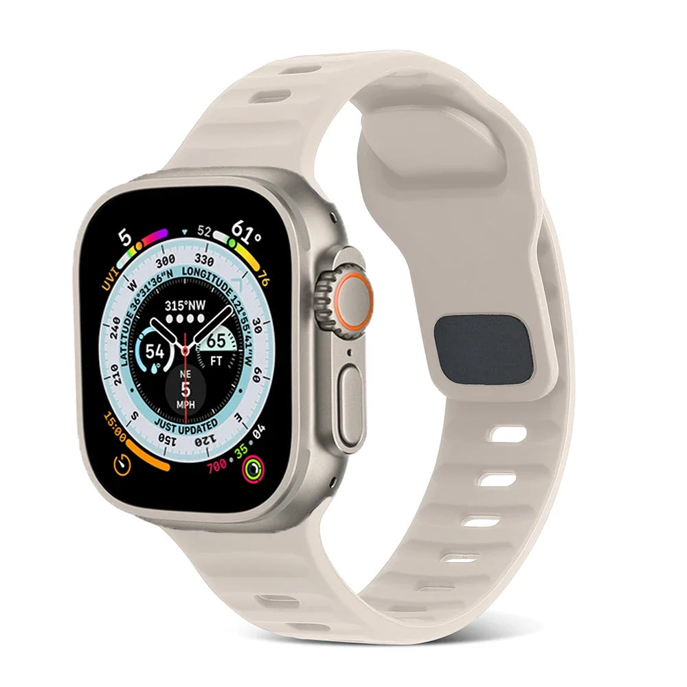 soft Silicone Strap for Apple Watch Ultra/2/3 49mm Serise 11 10 9 8 7 45mm 41mm 46mm 42mm Bracelet iWatch 6 5 4 3 Se/3 44mm 40mm