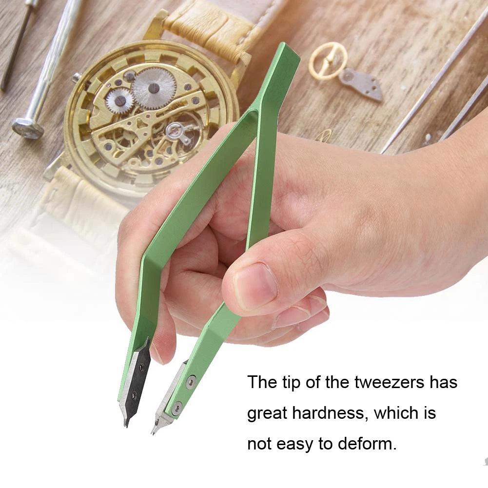 Watch Repair Tweezers V Shaped Watch Spring Bar Tweezers Metal Watch Repairing Accessory Tool Spring Bar Tweezers for Watchmaker