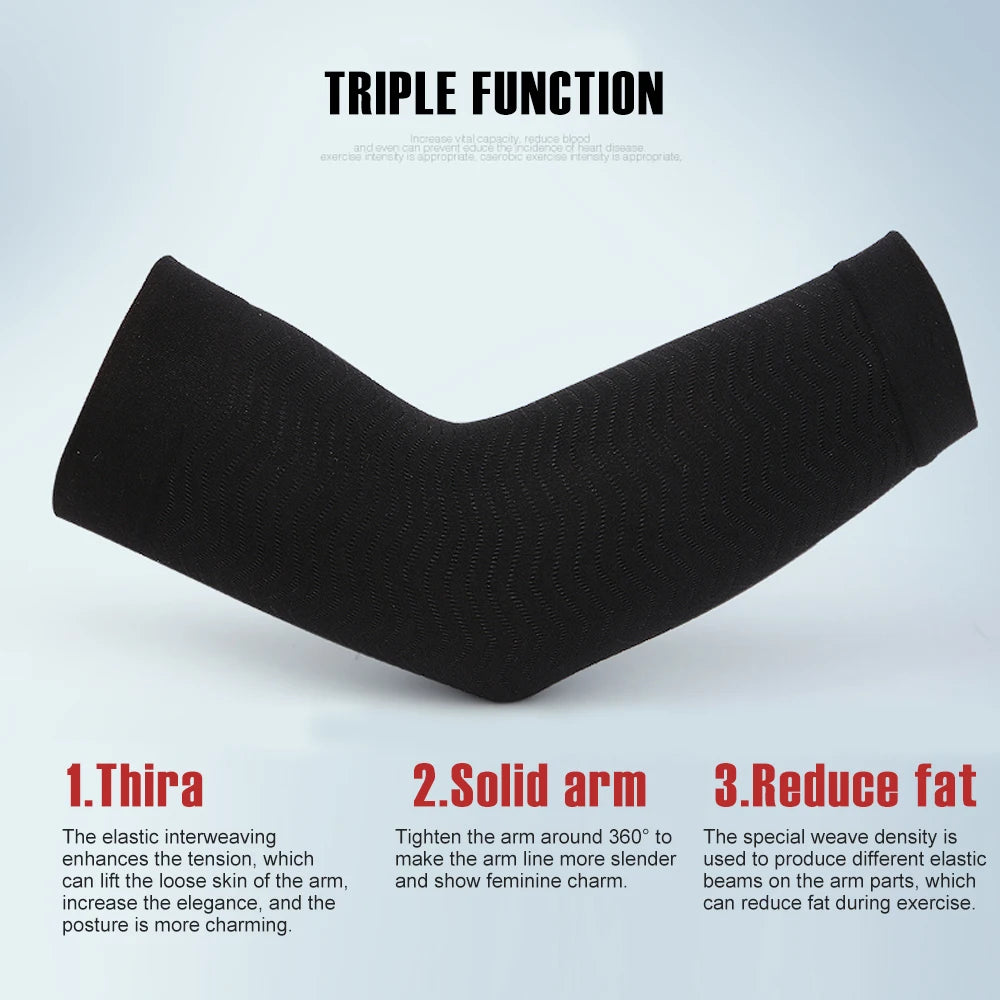 1Pair Arm sSlimming Shaper Compression Wrap Sleeve Helps Lose Arms Fat,Tone up Arm Shaping Sleeves for Women,Sports  Arm Shapers