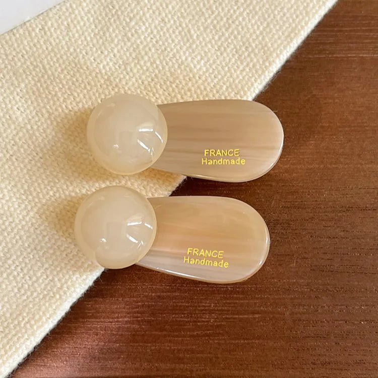 2pcs/set Mini Hair Clips for Women Sweet 3.5cm Bangs Edge Clip Cute Acetate Duckbill Girl New Arrivals Headwear Hair Accessories