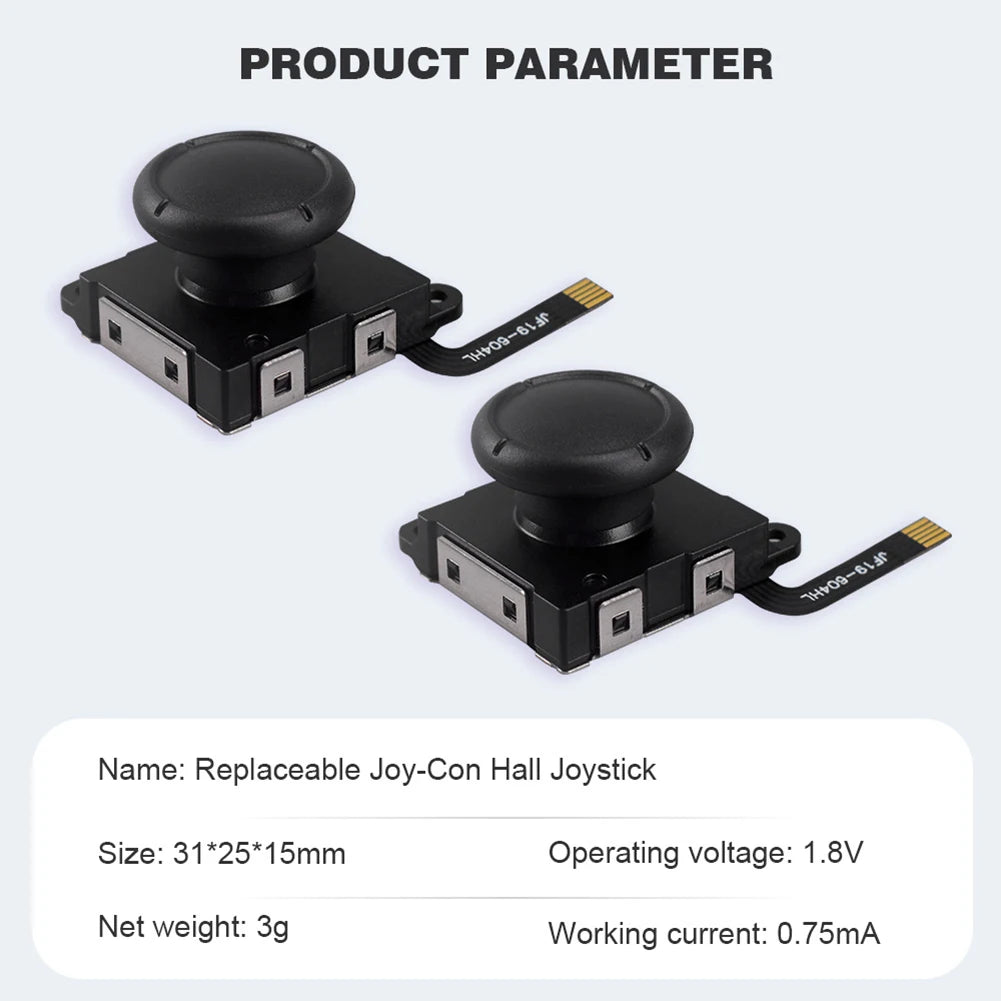 1-6PCS Hall Sensing Joystick for JoyCon Replacement No Drifting Electromagnetic Stick for Nintendo Swicth / Switch OLED/Lite