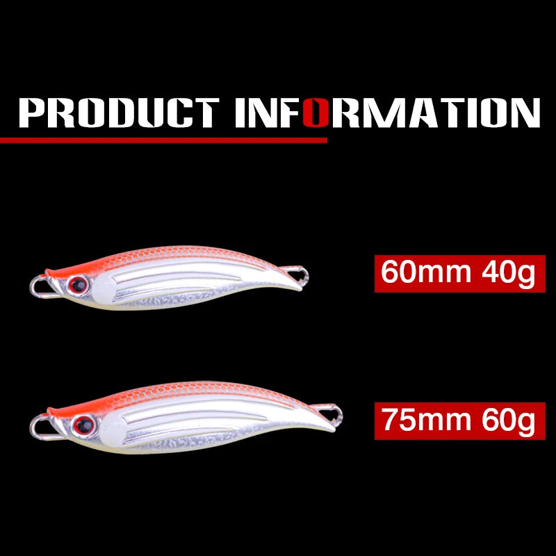 FJORD 40g 60g Metal Fishing Jig Tail Spinner Lure Spinning Sea Spoon Pike Bass New Arrivals 2025 Artificial Baits Fishing Tackle