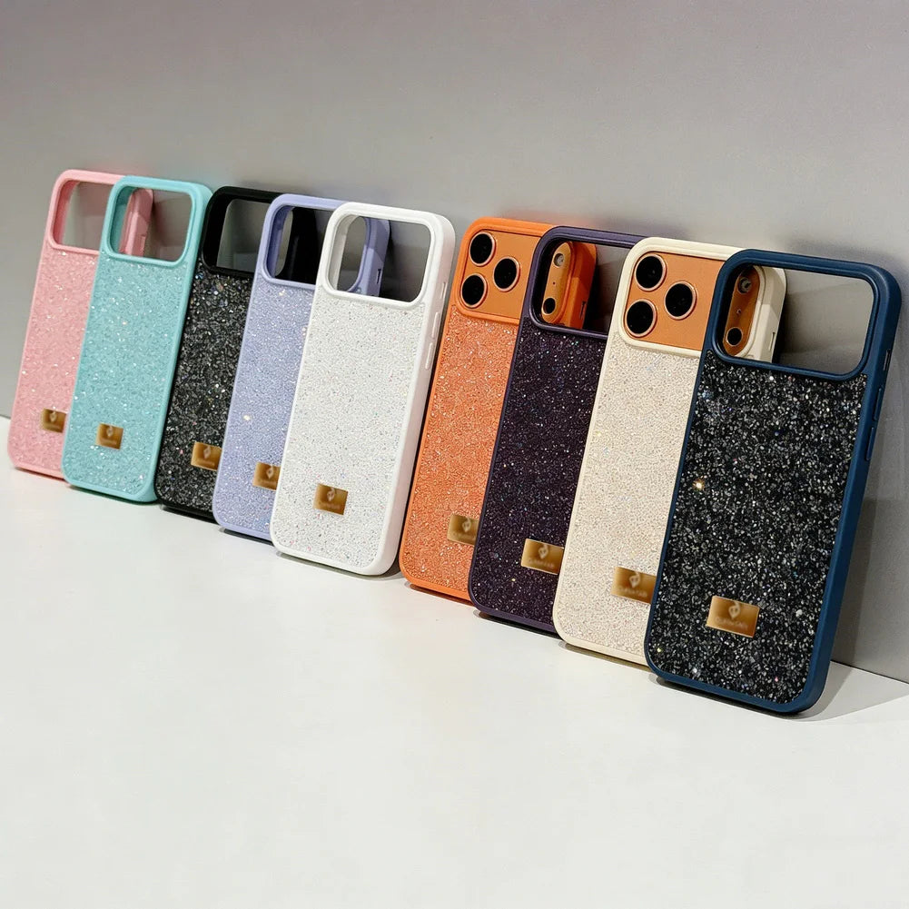 Luxury Bling Diamond Phone Case for iPhone 17 Pro Max 17 Pro Air 16 Pro 15 + 14 13 12 11 Glitter Trendy Style Protect Cover
