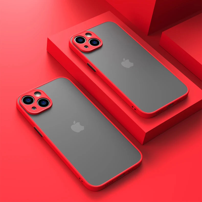 Luxury Plating Matte Transparent Magnetic Wireless Charge Case For iPhone 13/14/15/16/17 Pro Max Air Plus Shockproof Clear Cover