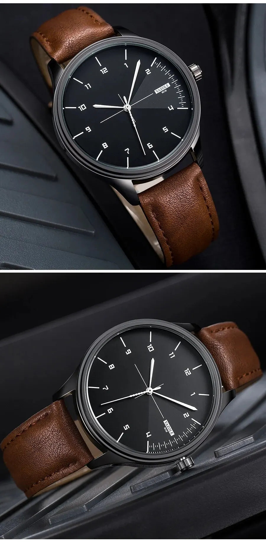 Top Brand NEW Mens Watch Leather Strap Ultra Thin Minimalist Watch For Men Casual Simple Quartz Waterproof Watches