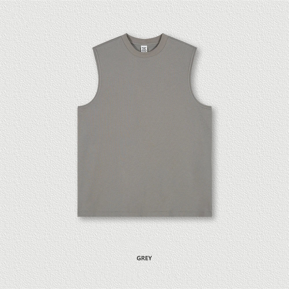 ZODF Trendy 2024 Men Quick Dry 230gsm Tank Tops Unisex Women Summer Breathable Cool Feeling Loose Sleeveless Tees Vest HY0772