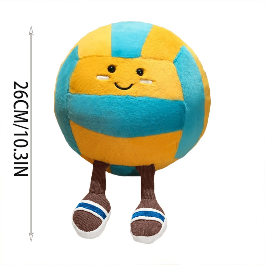 Cute Basketball Football Tennis Baseball Billiards Plush Toys Soft Stuffed Balls Pillow Players Souvenir Birthday Gift
