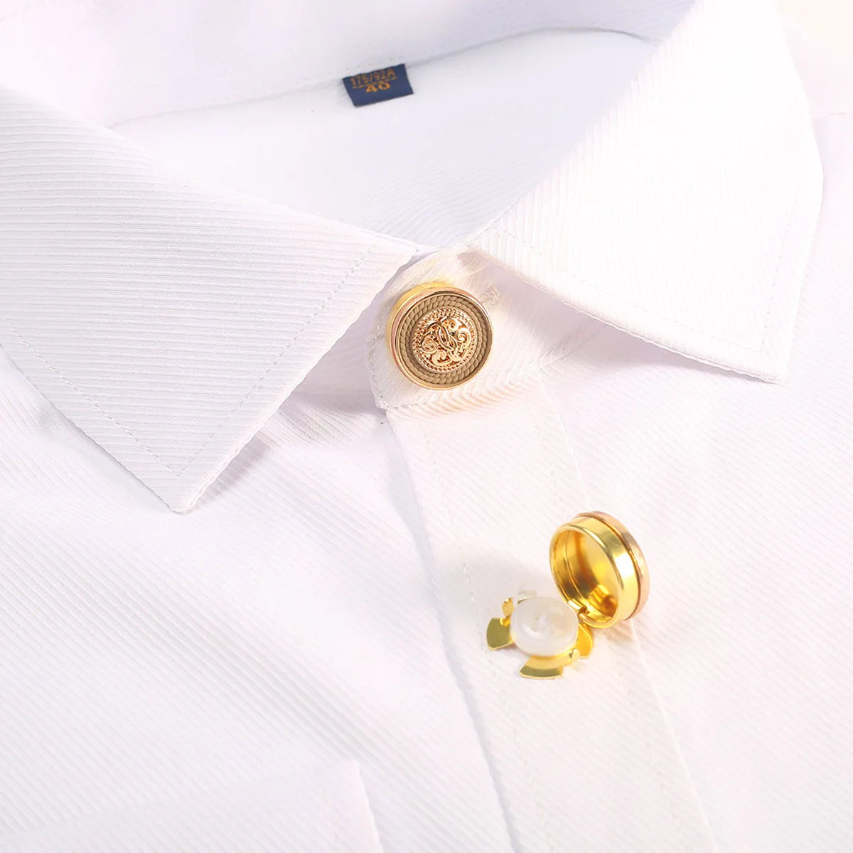 2pcs Button Cufflinks Luxury Metal Button Cover Shirt Button Clip Retro Sleeve Button for Men and Women Dress Button Decoratio