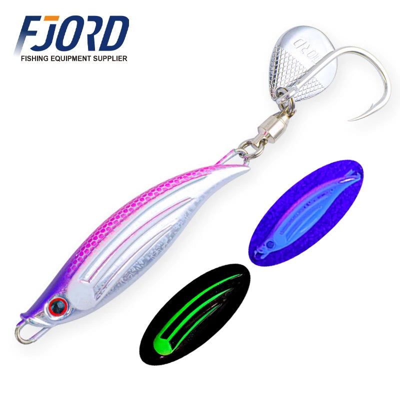 FJORD 40g 60g Metal Fishing Jig Tail Spinner Lure Spinning Sea Spoon Pike Bass New Arrivals 2025 Artificial Baits Fishing Tackle