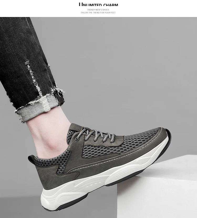 High Man Elevator Shoes Lift Sneakers Men Sports Height Increase Insole 8cm10cm Leisure Fashion Summer Sports Heightening Shoes